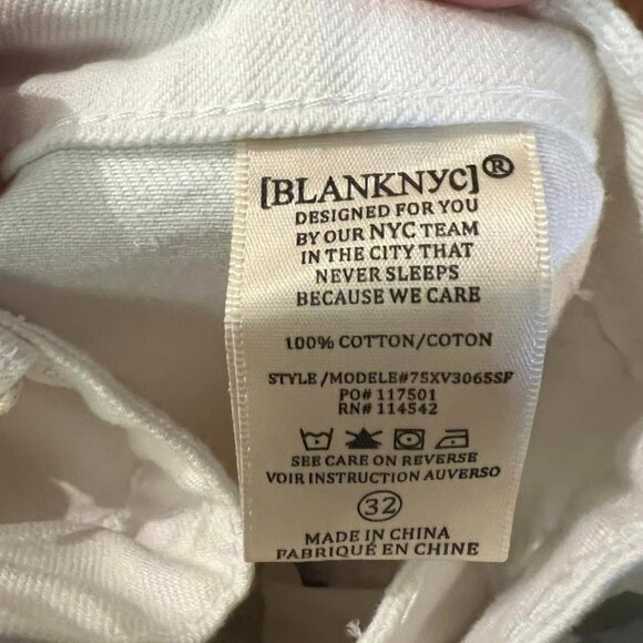 🐻Waist 28 - Blank NYC - NWT - White  Jeans - W35"/L25" - Picture 4 of 7